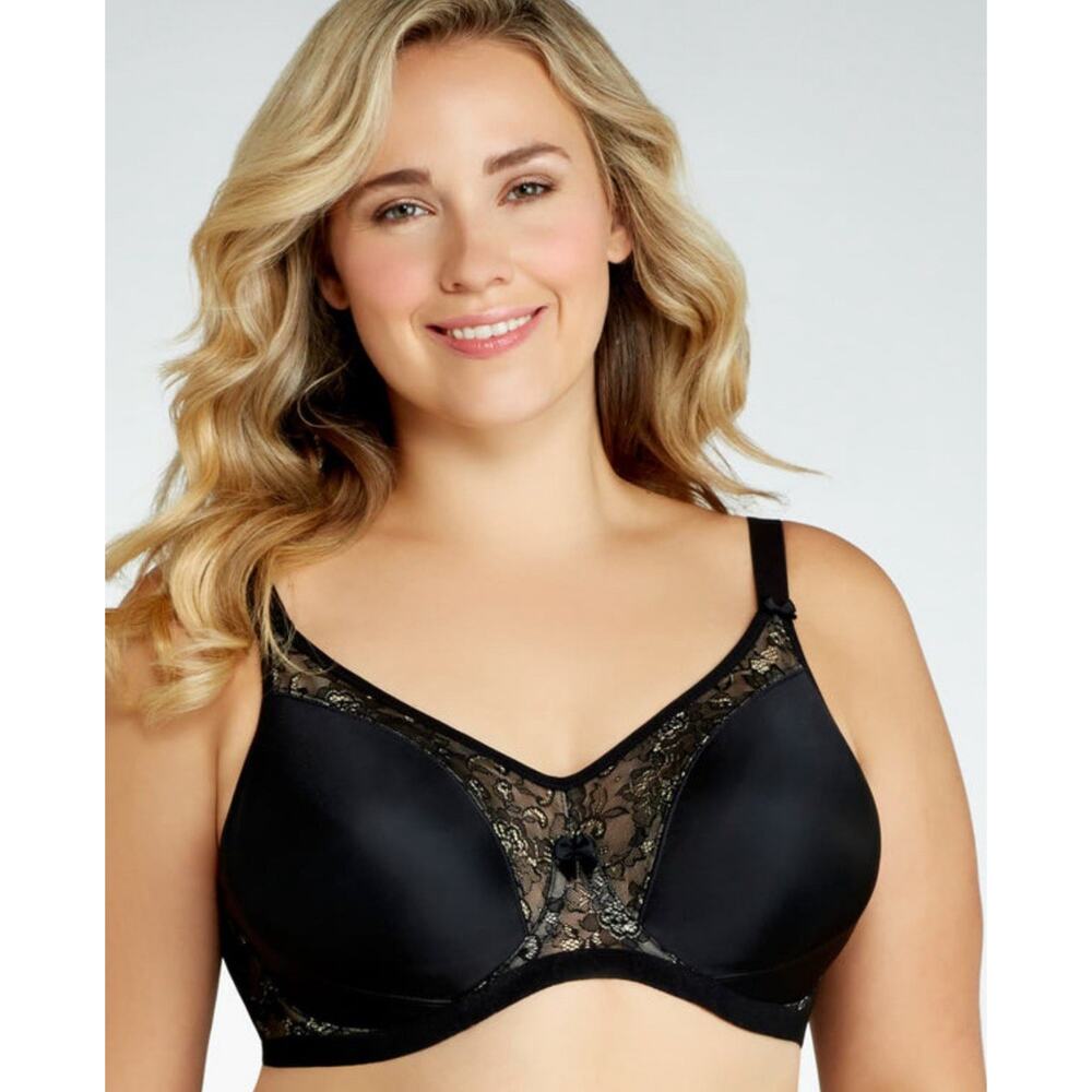 Goddess Bra GD6750 Yvette Back Smoothing black size 40H EUC